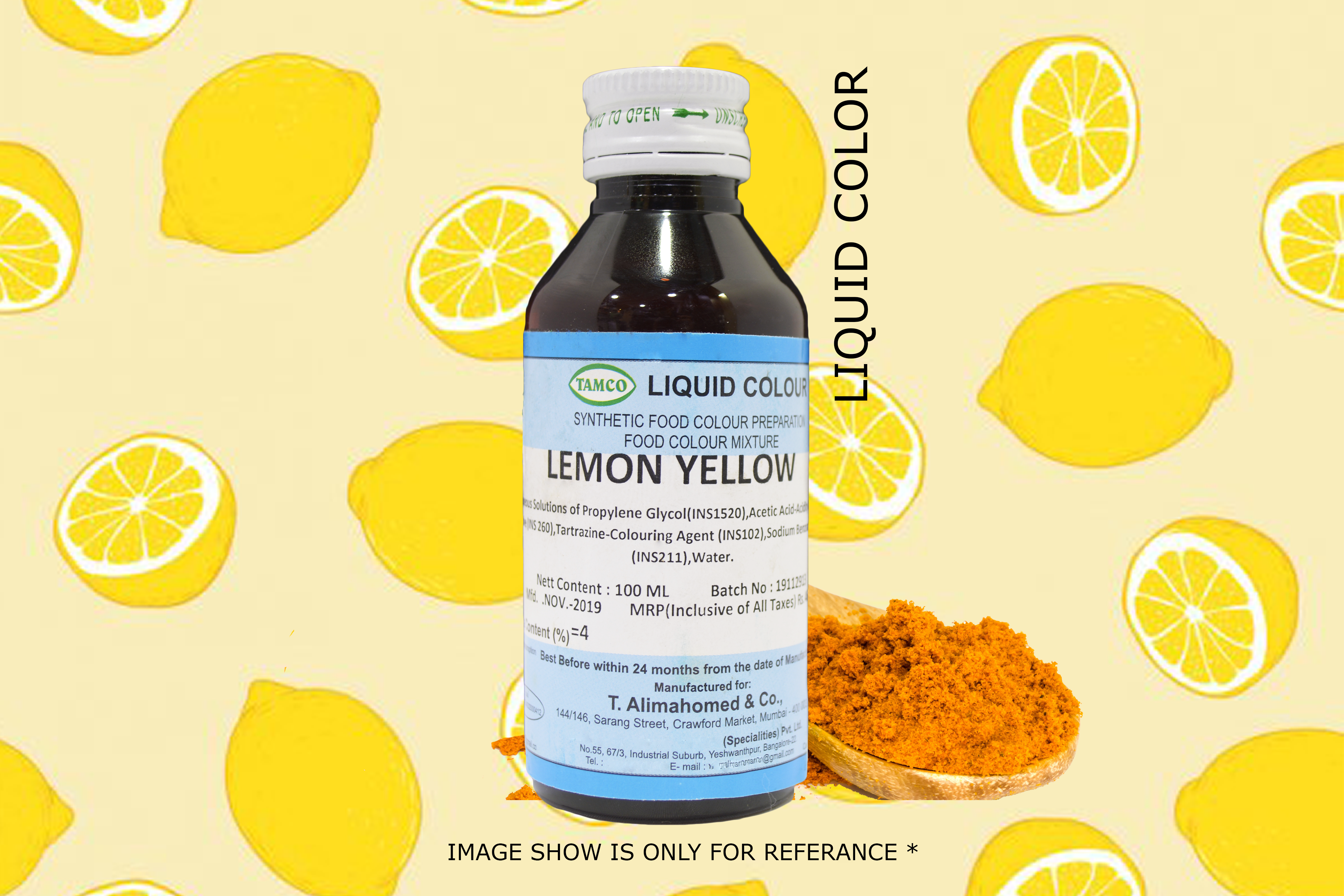 lemon yellow liquid color tamco